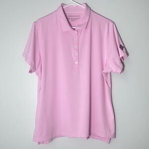 Peter Millar Women's Golf Polo Pink UPF 50+ Size XXL
